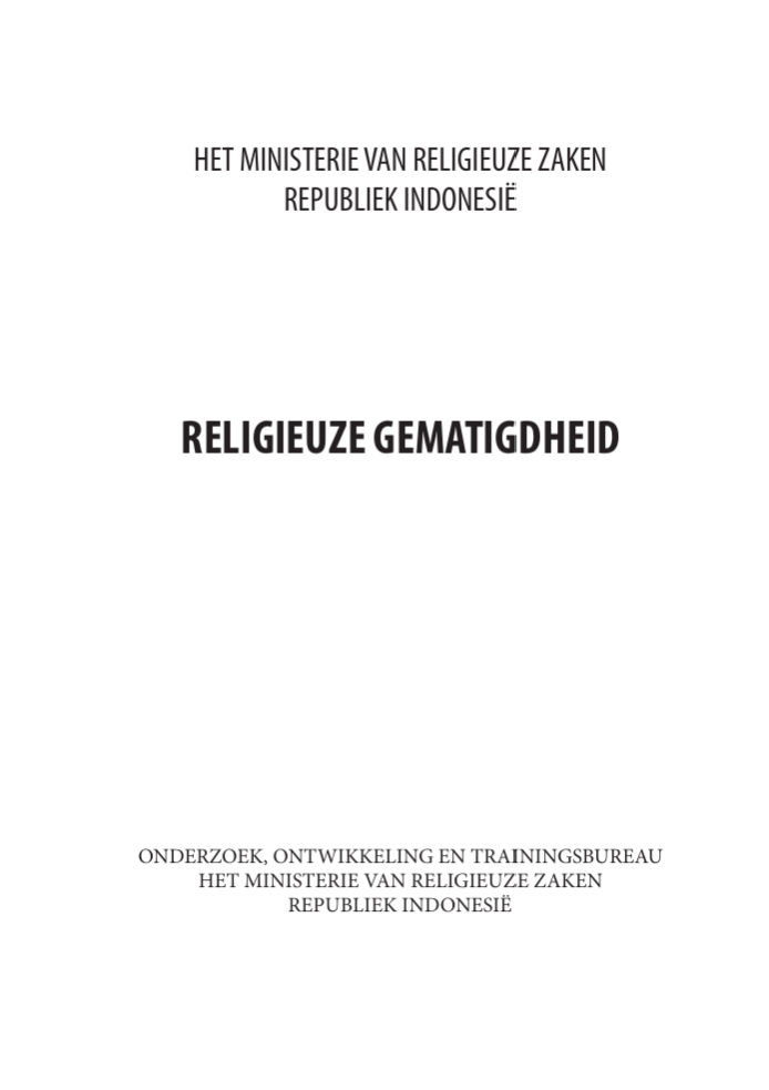 Sampul RELIGIEUZE GEMATIGDHEID